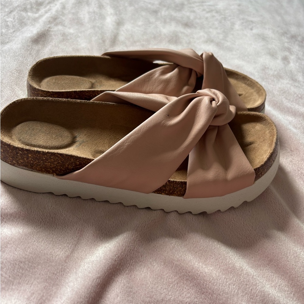 Women's Pink Slide Sandals